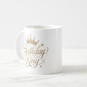 Birthday King Cool Trend Gift Tasse (Vorderseite Links)