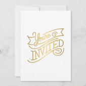 Birthday King Crown Design - Elegantes Script Einladung (Rückseite)