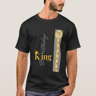 Birthday King Gold Crown Retro Classic for Boys Ki T-Shirt