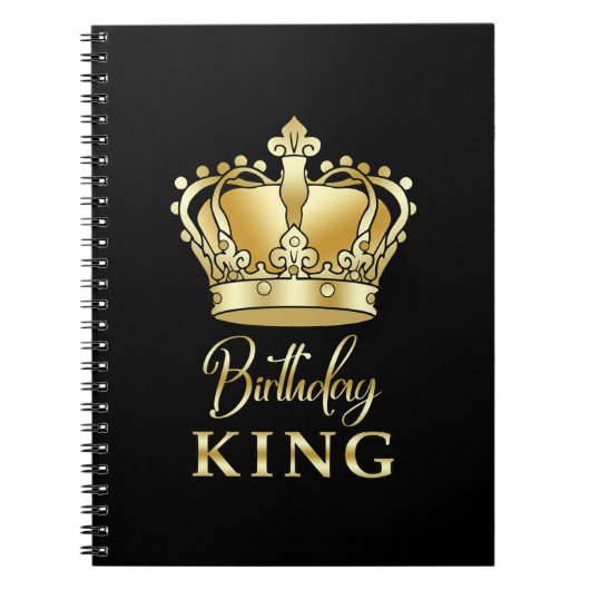 Birthday King Gold Crown Royal Queen Luxury Notizblock (Vorderseite)