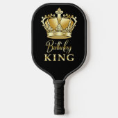 Birthday King Gold Crown Royal Queen Luxury Pickleball Schläger (Vorderseite)