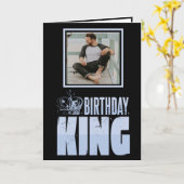 Birthday King Happy Birthday Karte (Gelbe Blume)