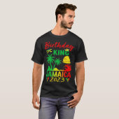 Birthday King Jamaica 2023 Jamaikanische Urlaubsre T-Shirt (Vorne ganz)