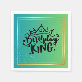 Birthday King Paper Napkins Serviette