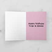 BIRTHDAY KISS GREETING CARD KARTE (Innenseite)