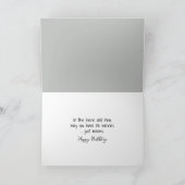 Birthday Kitten Sketch auf weiß Karte (Innenseite)