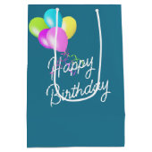 Birthday Kitty in Yarn Balls Mittlere Geschenktüte (Rückseite)