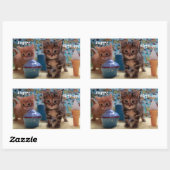 Birthday Kitty Stickers (Blatt)