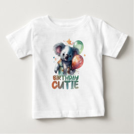 Birthday Koala Design Baby T-shirt