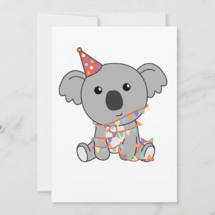 Birthday Koala For Kids A Birthday Holiday Card Feiertagskarte