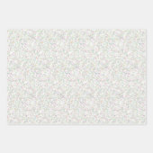 Birthday Kuchen Konfetti Muster Packpapier Geschenkpapier Set (Vorderseite)