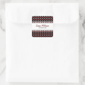 Birthday Lady Bug Quadratischer Aufkleber (Tasche)