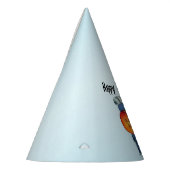 Birthday Lady mit Red Apple Head Blue Dress Hat Partyhütchen (Links)