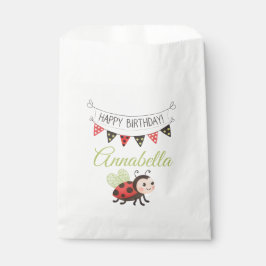 Birthday Ladybug Treat Bag Geschenktütchen