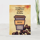 Birthday Latte Karte (Vorderseite)