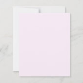 Birthday lavender florals pink invitation (Rückseite)