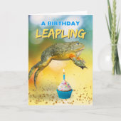Birthday Leapling Leap Year Frosch Karte (Vorderseite)