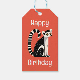 Birthday Lemur Geschenkanhänger