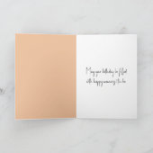 Birthday Lens Ball on Beach Karte (Innenseite)