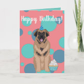 Birthday Leonberger Card Karte (Vorderseite)