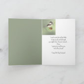 Birthday Liebe my Heart Chickadee Bird Karte (Innenseite)