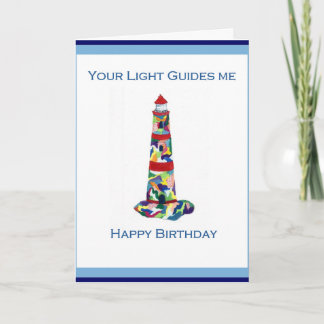 Birthday Lighthouse Karte