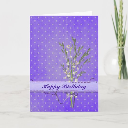 Birthday Lilies Karte (Vorderseite)