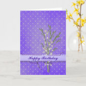 Birthday Lilies Karte (Gelbe Blume)