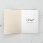 Birthday Lily of the Valley on Abstract Karte (Innenseite)