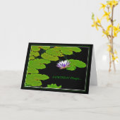 BIRTHDAY Lily Pad Karte (Gelbe Blume)