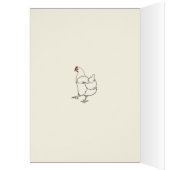 Birthday Line Dancing Chicken Funny Hen Zeichnend (Innen (Links))