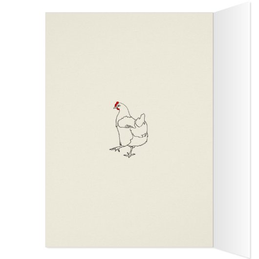 Birthday Line Dancing Chicken Funny Hen Zeichnend (Innen (Links))
