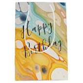 Birthday Liquid Bubbles Mittlere Geschenktüte (Vorderseite)