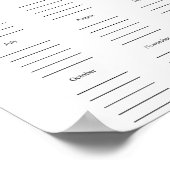 Birthday list poster (Ecke)