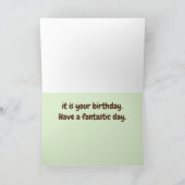 Birthday Little Bird Told Me Nature Süße Tier Karte (Innenseite)