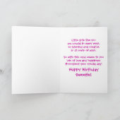 Birthday Little Girl Creative Crayons Karte (Innenseite)