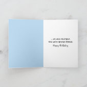 Birthday Little Girl Petting a Dinosaurier Karte (Innenseite)