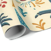 Birthday Lizard Wrapping Paper Geschenkpapier (Rolleneckpunkt)