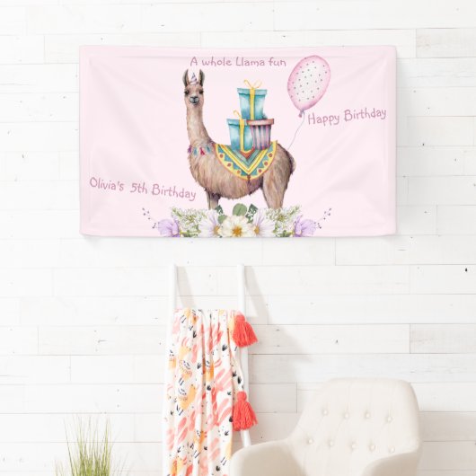 Birthday Llama Banner (Insitu)