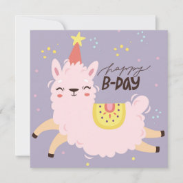 Birthday Llama Feiertagskarte