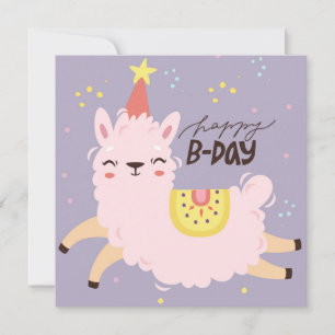 Birthday Llama Feiertagskarte