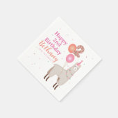 Birthday Llama Serviette (Ecke)