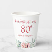 Birthday "Longevity" von Peony Chinese Pappbecher (Vorderseite)