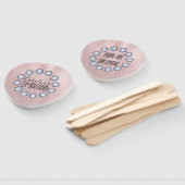 Birthday Luxury Rose Gold Glas Textur Fächer (Non-assembled)