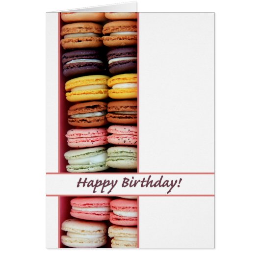 Birthday Macaron Card (Vorne)