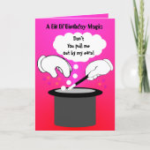 Birthday Magic Trick Karte (Vorderseite)