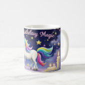 Birthday Magic Whimsical Einhorn Tee Tasse (VorderseiteRechts)