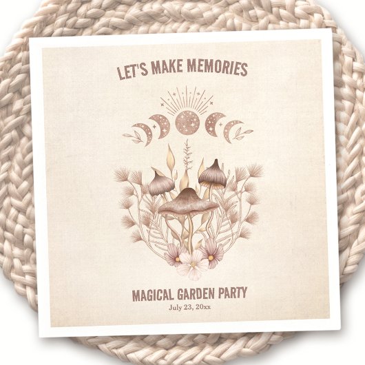 Birthday Magical Moon Phase Celestie Party Serviette