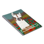 Birthday Mama Llama im Poppy Field Spiral Notizblock (Rechte Seite)