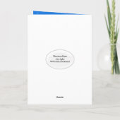 Birthday Man on Party Balloon Karte (Rückseite)